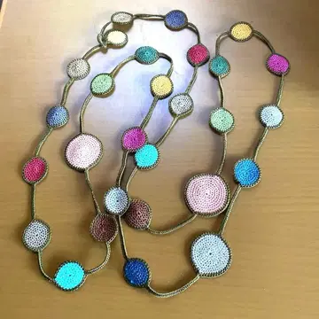 터키 오야 자수 목걸이