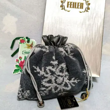 새상품 페이 스노우 크리스탈 눈꽃송이 복조리 파우치 셔닐 단종