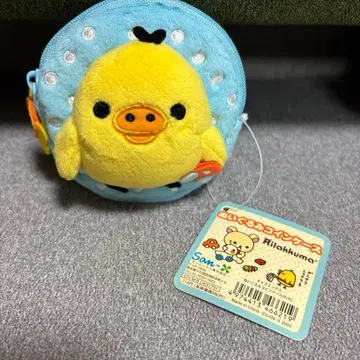 리락쿠마 키이로이토리 봉제 인형 코인 케이스