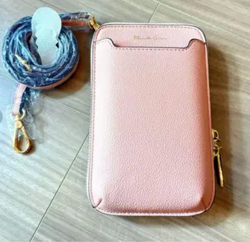 스마트폰 숄더 지갑 포함 파우치 경량 핑크 여성용