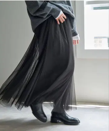 Spick and Span 샤샤 스커트 블랙 38 블랙