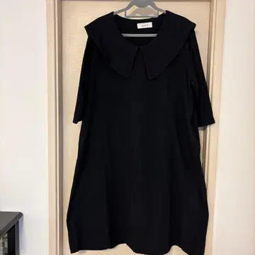 멀로 린넨 혼방 7부 소매 무릎 아래 기장 원피스 사이즈 F