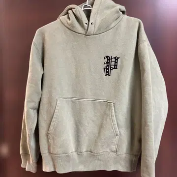 팻랭크 P 로고 후드티 M 올리브 그린