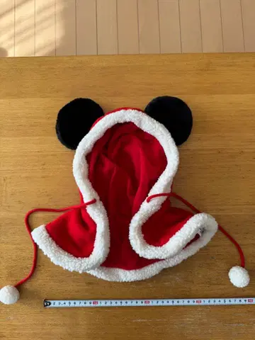 디즈니 리조트 미키 귀 달린 빨간색 후드 어린이용