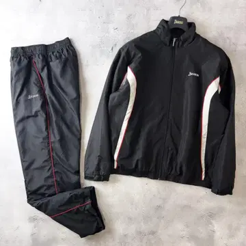 스릭슨 충전솜 윈드 브레이커 상하의 셋업 LL 블랙 저지