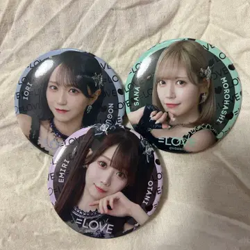= LOVE 노구치 이오리 모로하시 사나 오타니 에미리 캔뱃지