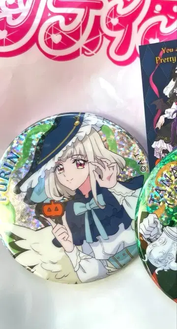 너와 아이돌 프리큐어 할로윈 캔뱃지 푸딩