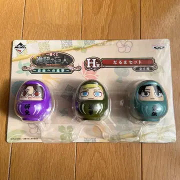 진격의 거인 제일복권 H상 달마 세트 한지 엘빈 리바이 병장