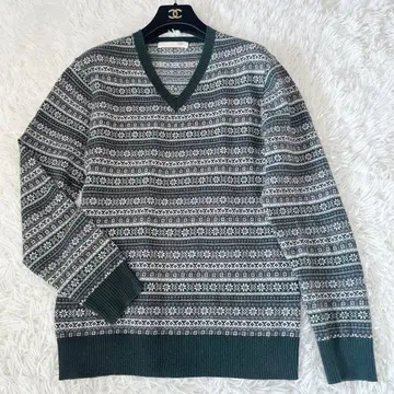 TAKEO KIKUCHI 다케오 키쿠치 노르딕 무늬 니트 울 혼방 3