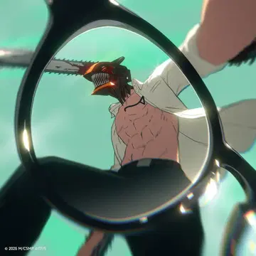 체인소 맨 모델 JINS x 체인소 맨 안경