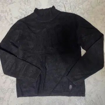 블랙 긴팔 니트 스웨터 캐시미어