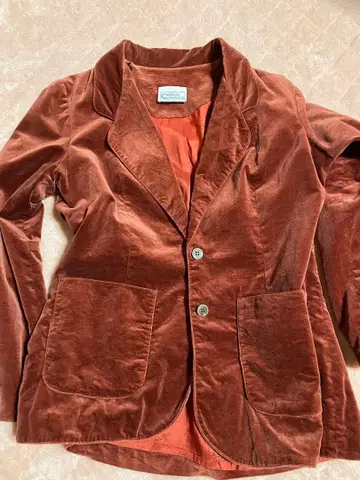 브라운 코듀로이 테일러드 자켓