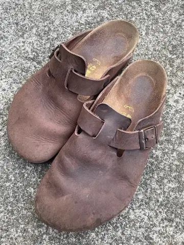 BIRKENSTOCK 보스턴 오일 가죽 브라운 28cm 43