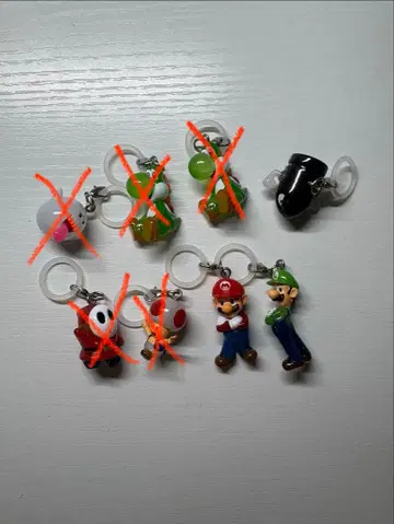 마리오 캐릭터 피규어 키체인 메지루시 액세서리