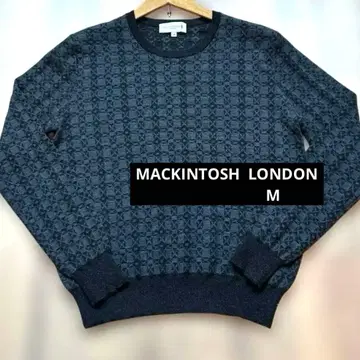 매킨토시 런던 샤인 니트 38 블랙 이탈리아제 실 사용