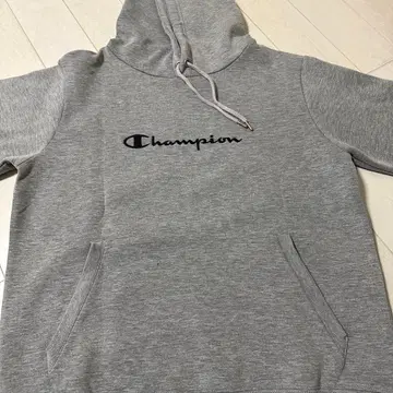 Champion 그레이 후드 부착 후드티