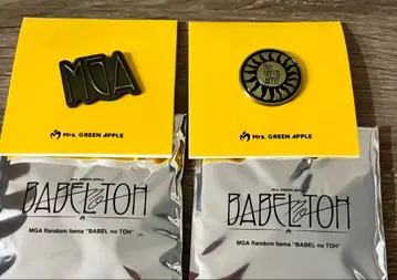 Mrs. GREEN APPLE 핀 배지 2개 세트