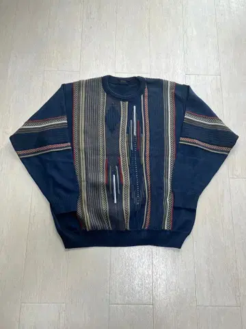 Fiordland 니트 스웨터 네이비 빈티지