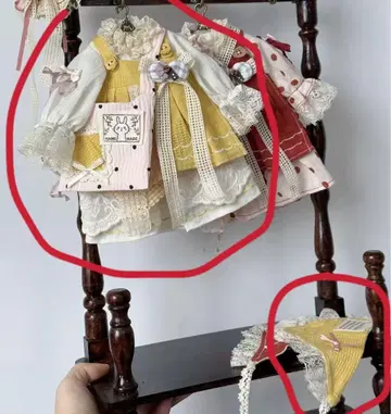 딜러제 1/6 인형 yosd 인형 의류 드레스