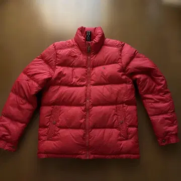 TOMMY HILFIGER 레드 다운 자켓 M