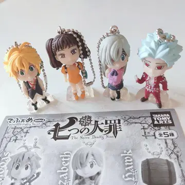 일곱개의 대죄 데포메 mini 가챠 피규어 4종 세트 타카라토미
