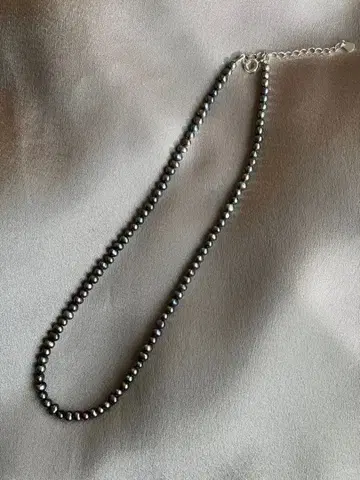 담수 펄 목걸이 실버 925