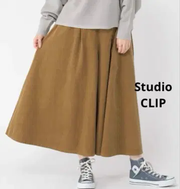 새상품급 스튜디오 클립 스카초 코듀로이 가우초 팬츠