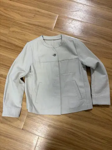 HUMAN WOMAN 노카라 자켓 라이트 그레이