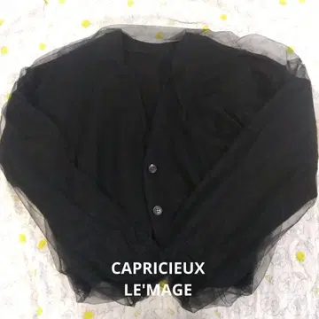 CAPRICIEUX LEMAGE 긴팔 튤 레이어드 가디건 F 사이즈