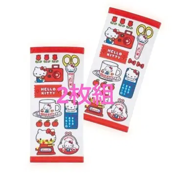새상품 산리오 헬로키티 페이스 타월 2장 세트 아베일 완판