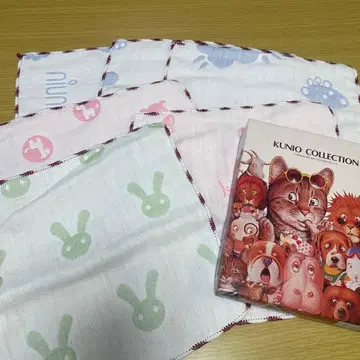 동물 타월 손수건 세트