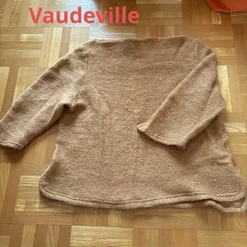 Vaudeville 베이지 니트 5부 소매