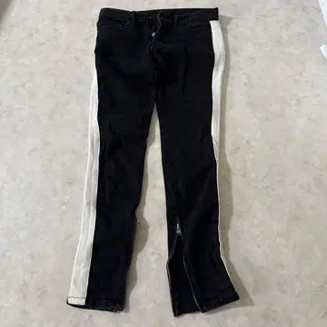 mnmi 블랙 데님 29 사이드 스트라이프