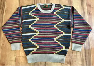 빈티지 BostonTraiders 멀티 컬러 보더 계열 니트 스웨터