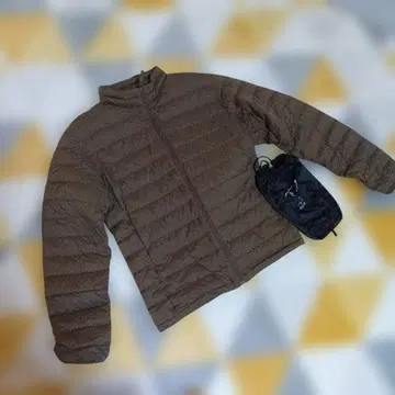 울트라 라이트 다운 브라운 다운 자켓 L