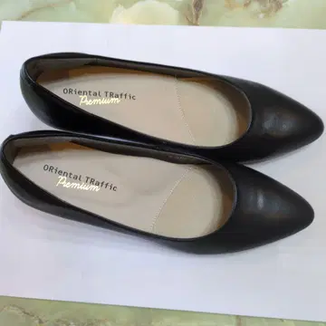 ORiental TRaffic Premium 천연 가죽 블랙 펌프스