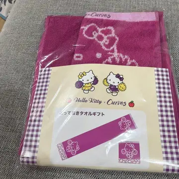 커브스 Hello Kitty 핑크 타월