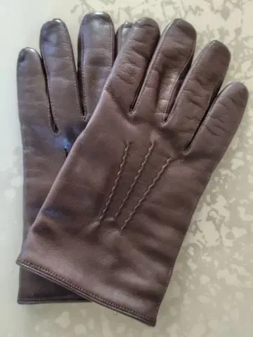 BARNEYS NEW YORK 다크 브라운 가죽 장갑 size 8
