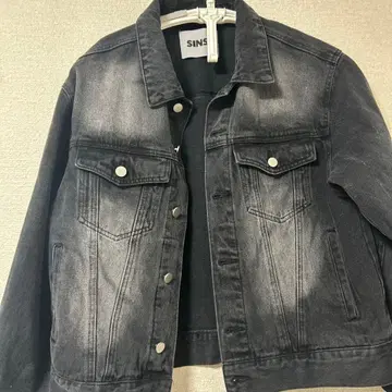 SINS 블랙 데님 자켓