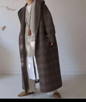 아르구 레버서블 푸디 코트 울 코트