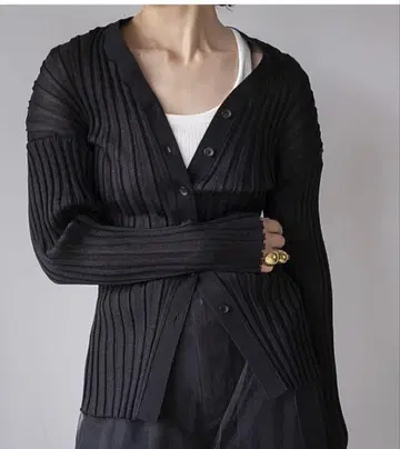 IIROT 드라이 리브 니트 가디건 2WAY 상의