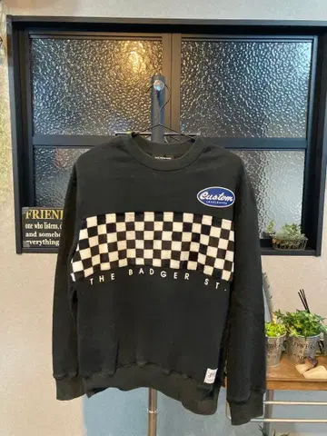 JACKROSE 캐주얼 체크 무늬 맨투맨 사이즈 3 (M 정도)