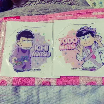 이치마츠 토도마츠 훼미리마트 코스터 2매 세트