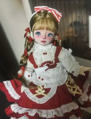 딜러제 1/6 인형 yosd 인형 의류 드레스+모헤어 가발 세트