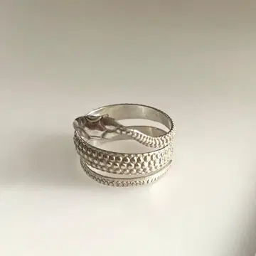 SILVER 스네이크 반지