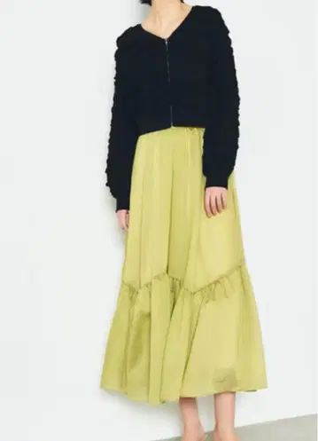 미사용 새상품 그레이스 콘티넨탈 후쿠레 자카드 니트 탑