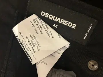 DSQUARED2 스트레이트 데님 44 블랙