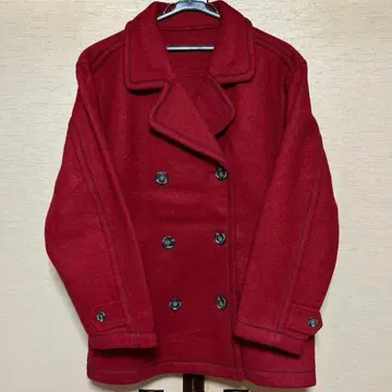 여성용 겉옷 자켓 피코트 레드 빨간색 프리 사이즈 오샤레