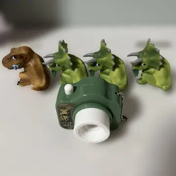 T-Rex 카메라형 프로젝터, T-Rex 1체, 트리케라톱스 3체 세트