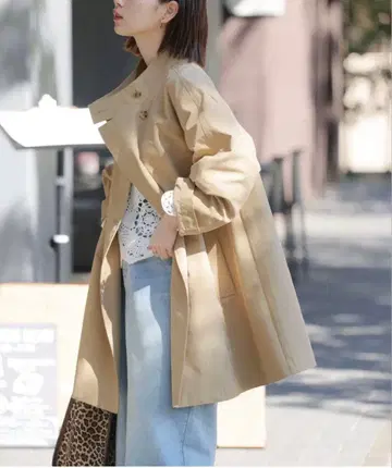 JOURNAL STANDARD relume 스탠드 판초 트렌치코트